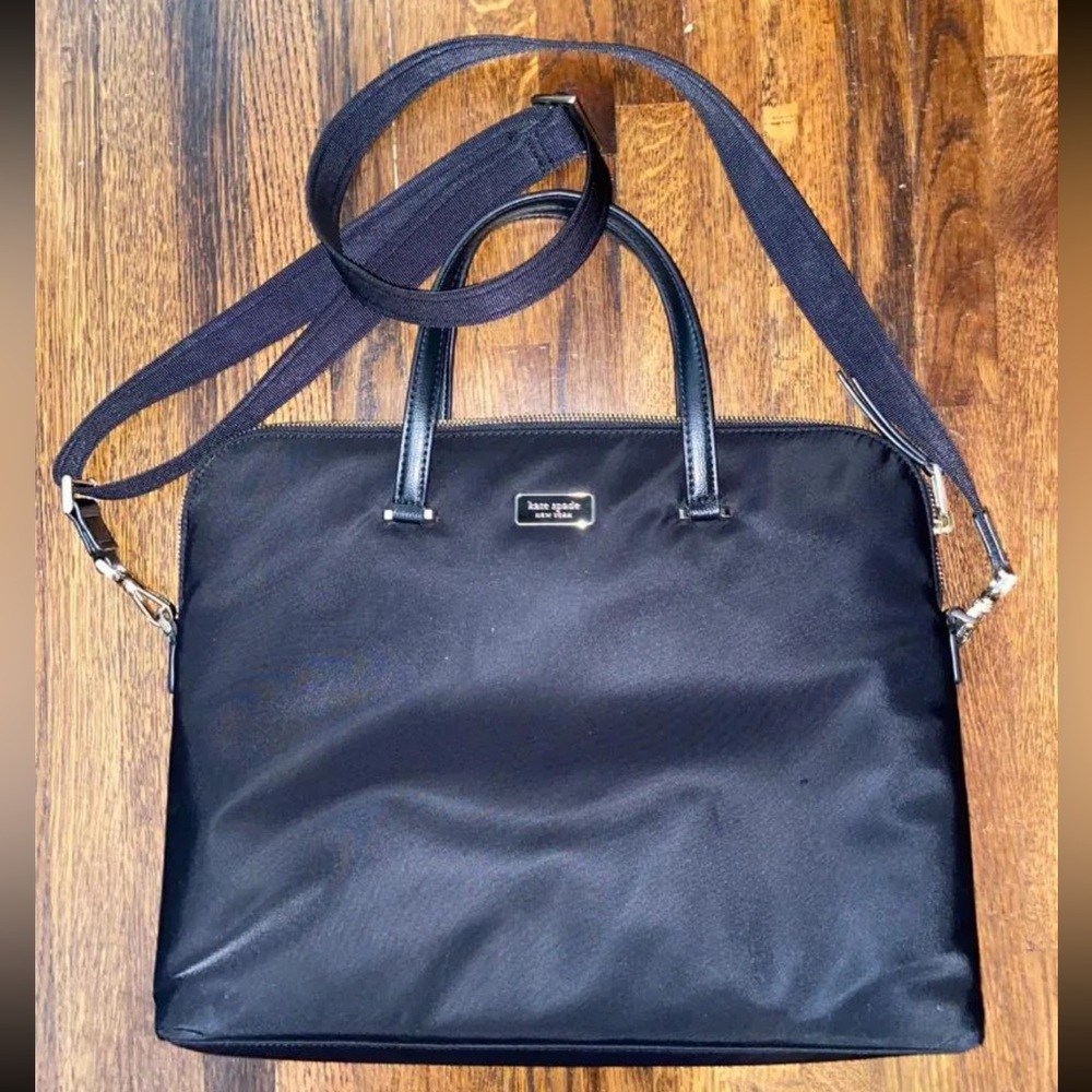 Kate spade black laptop bag